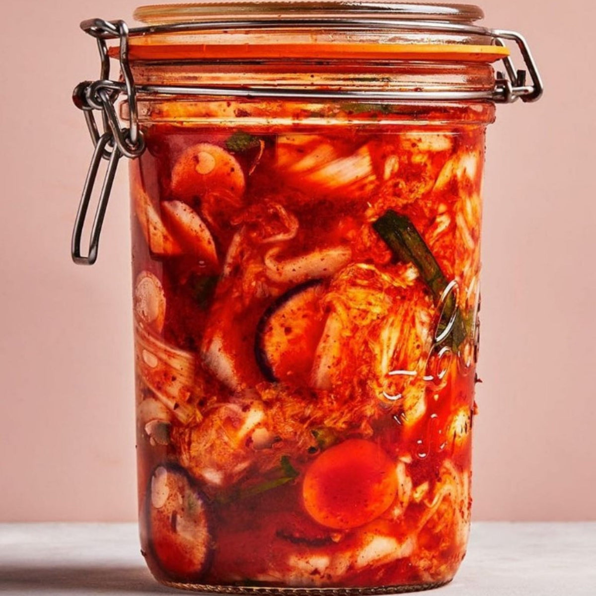 Le Parfait Super Terrines, French Glass Canning Jars with Wire-Bail Clamp Lid